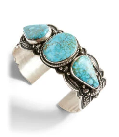 Kingman Turquoise Stone Cuff Bracelet -Karen Kane B100031 turqouise 002