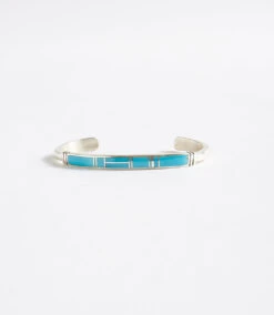 Turquoise Inlay Cuff Bracelet