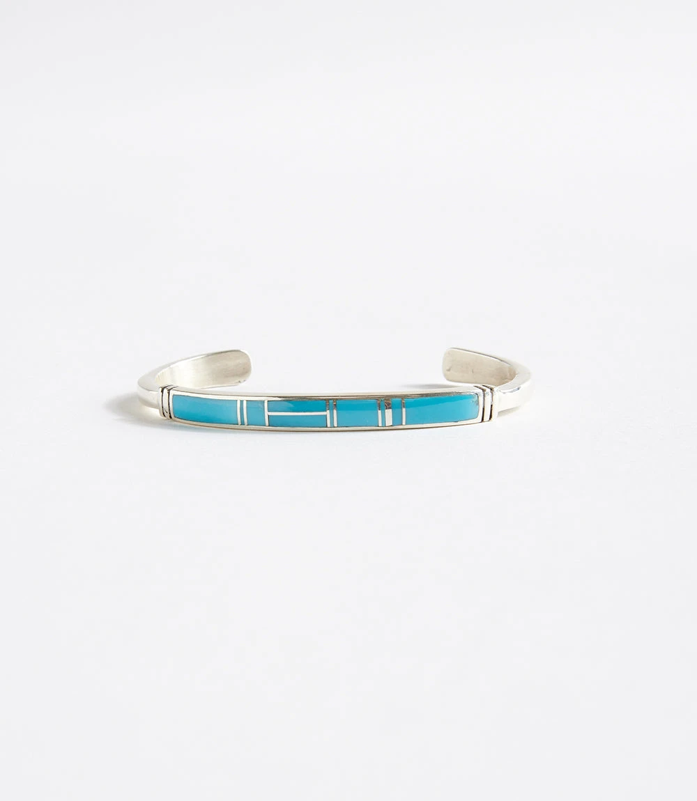 Turquoise Inlay Cuff Bracelet Turquoise Inlay Cuff Bracelet -Karen Kane B100036 001