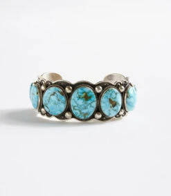 Multi-Stone Turquoise Stone Cuff Bracelet