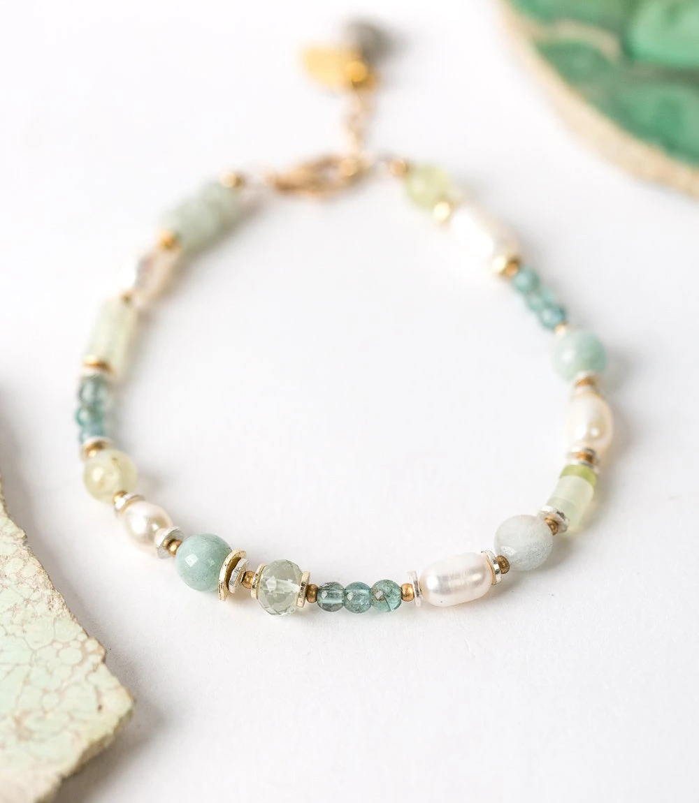 Beaded Crystal Bracelet Beaded Crystal Bracelet -Karen Kane B10026 gre 2