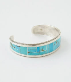 Sterling Silver Turquoise Inlay Cuff Bracelet -Karen Kane B200007 turquoise 003 26615571 2842 4450 9e55 b99abc9896bd