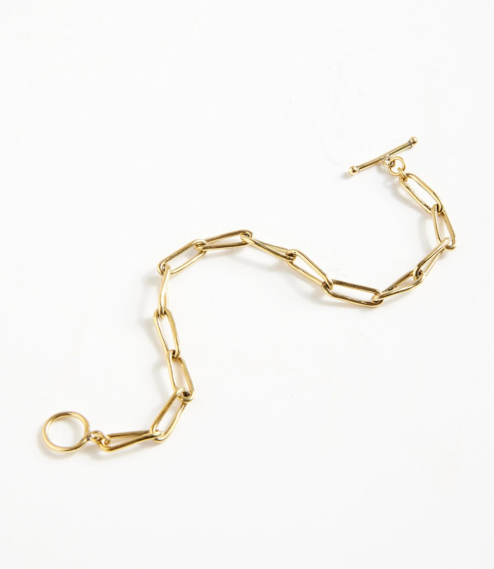 Thin Gold Chain Bracelet Thin Gold Chain Bracelet -Karen Kane B200027 GOL 2