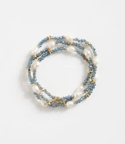 Gemstone And Pearl Bracelet