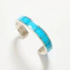 Turquoise Inlay Cuff Bracelet 2 Turquoise Inlay Cuff Bracelet -Karen Kane B300007 SIL 1
