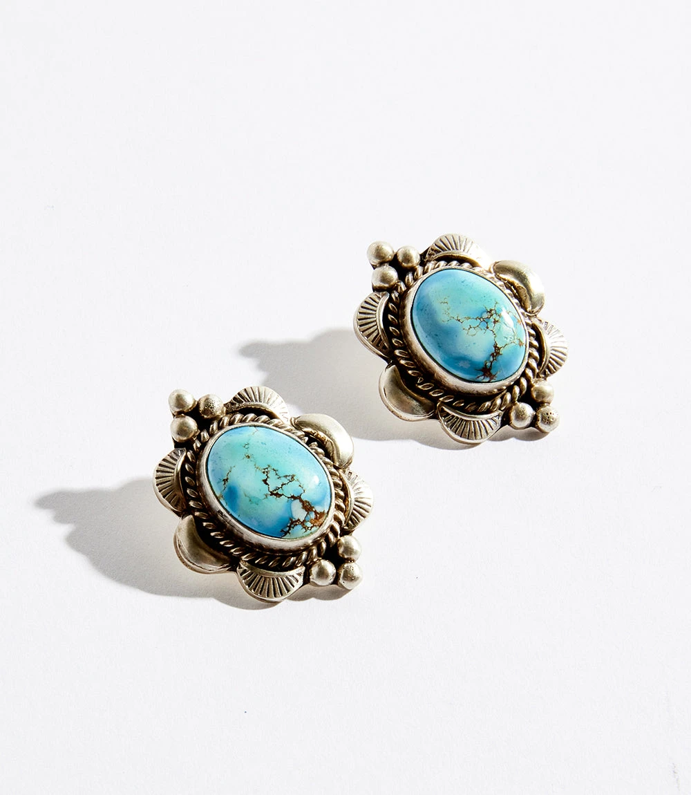Turquoiose Stone Earrings Turquoiose Stone Earrings -Karen Kane E200014 TUR 2
