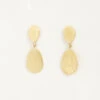 Gold Two Drop Earrings 2 Gold Two Drop Earrings -Karen Kane E200020 GOL