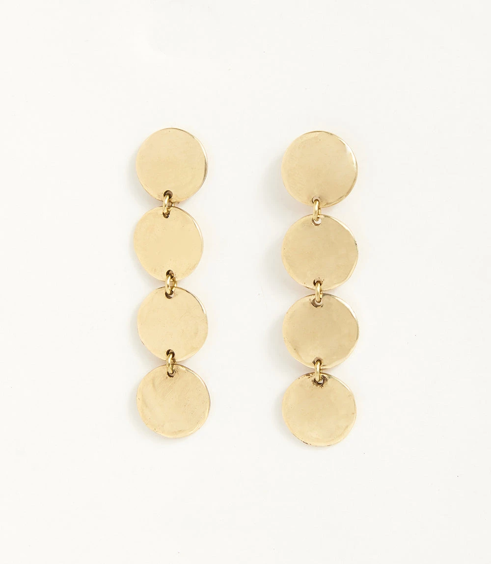 Gold Disc Earrings Gold Disc Earrings -Karen Kane E200021 GOL