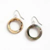 Abalone Hoop Earrings 2 Abalone Hoop Earrings -Karen Kane E200023 ABA