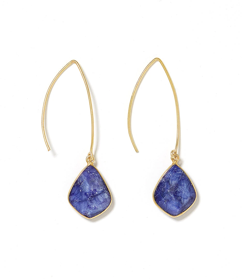 Gemstone Drop Earrings Gemstone Drop Earrings -Karen Kane E300008 sapphire 001 89be4e77 0584 4363 8c2f ac904c023af4