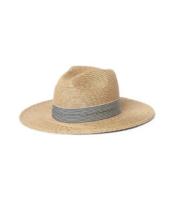 Panama Hat With Striped Band 4 Panama Hat With Striped Band -Karen Kane H100005 natural 003 e4590e31 ec64 4b16 95bb 0340ae930c39