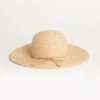 Contrast Tie Raffia Hat -Karen Kane H100007 natural 001