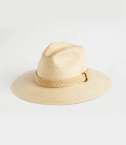 Braided Trim Fedora Hat