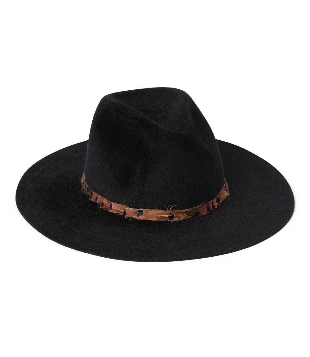 Feather Band Velour Hat Feather Band Velour Hat -Karen Kane H300002 black 001 e8e0a877 5af4 4855 b960 ac8224bf8f88