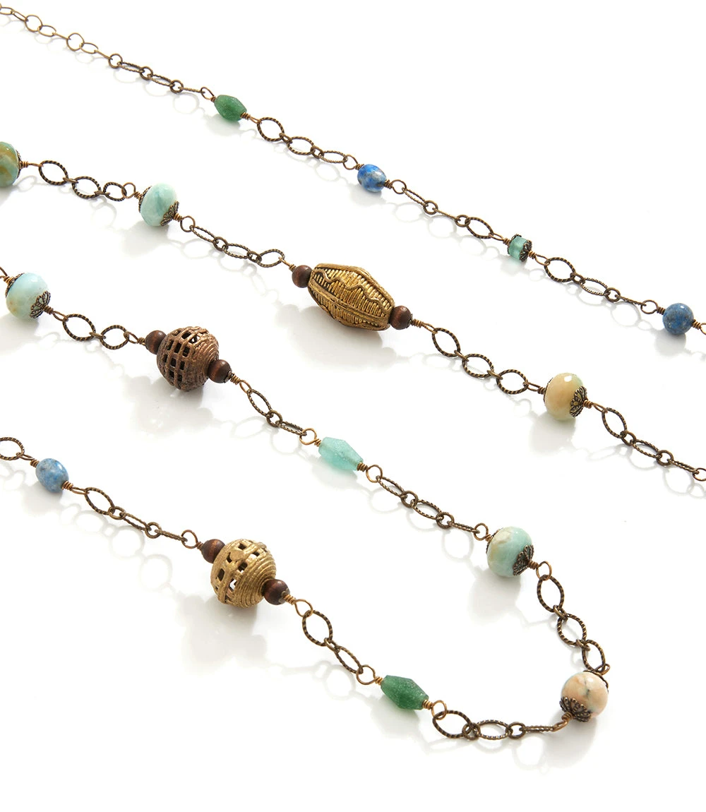 Bohemia Gem Necklace Bohemia Gem Necklace -Karen Kane N100061 MUL 1