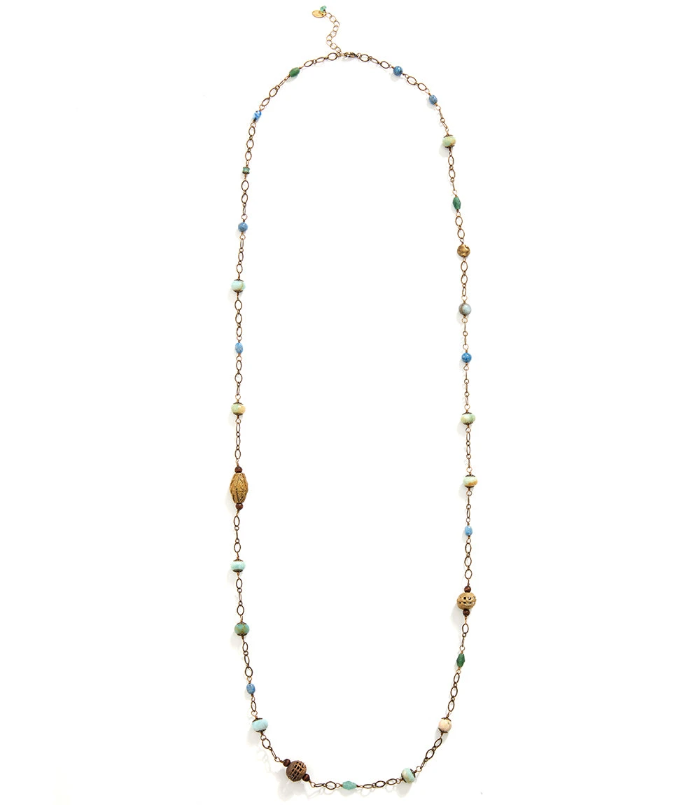 Bohemia Gem Necklace Bohemia Gem Necklace -Karen Kane N100061 MUL 2