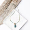 Beaded Pendant Necklace -Karen Kane N200029 BLU 2