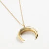 Half Moon Pendant Necklace -Karen Kane N200033 GOL 1