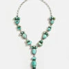 Carico Lake Turquoise Stone Lariat Necklace -Karen Kane N200040 35773 1