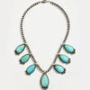 Vintage Turquoise & Sterling Silver Necklace -Karen Kane N200041 TUR 1 1