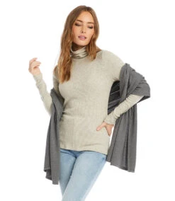 Sweater Shawl -Karen Kane SCARF GRAY 79399 bd4829ce a3d5 4153 9aa6 ff9b066eee8e