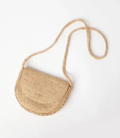 Raffia Crossbody Bag