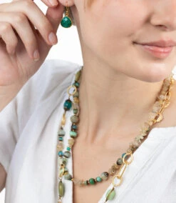 Beaded Quartz Necklace 9 Beaded Quartz Necklace -Karen Kane av1