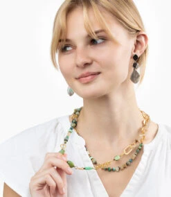 Beaded Quartz Necklace 10 Beaded Quartz Necklace -Karen Kane av5