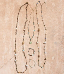 Beaded Chain Necklace 4 Beaded Chain Necklace -Karen Kane b04 04 23 KK Location5274