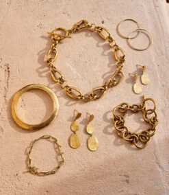 Gold Chain Bracelet 4 Gold Chain Bracelet -Karen Kane goldcollage