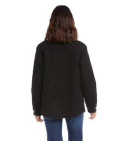 Boucle Shirt Jacket -Karen Kane karenkane 2022 fall 3L45587 BLK 003
