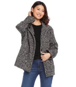 Funnel Neck Jacket -Karen Kane karenkane 2022 fall 3L54190 BLC 2031