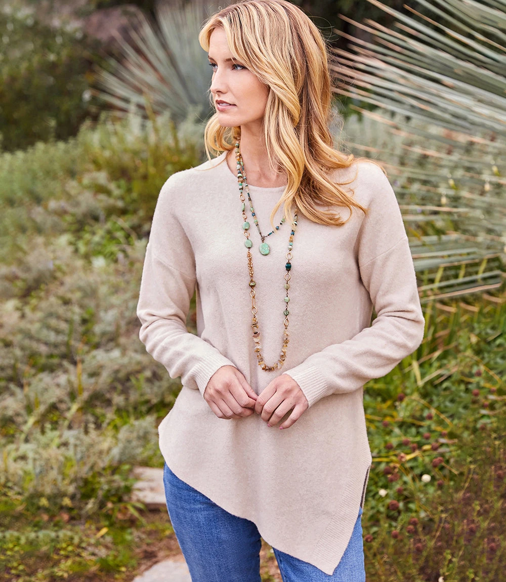 Beaded Quartz Necklace Beaded Quartz Necklace -Karen Kane karenkane 2022 fall 3L89424 ECR 001 eceb4338 a4a7 4f1c 8a7a f2a3b830b83a