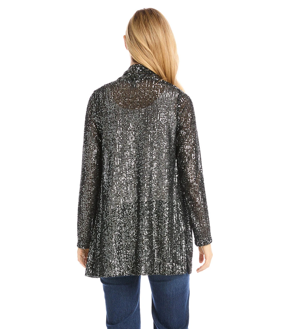 Sequin Duster Sequin Duster -Karen Kane karenkane 2022 winter 4L47204 STE 003