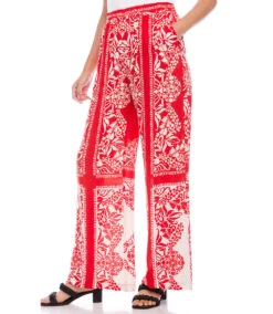 Bandana Print Pants -Karen Kane karenkane 2023 spring 1L26502 PRT 003