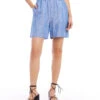 Linen Shorts 2 Linen Shorts -Karen Kane karenkane 2L20520 BLU 002